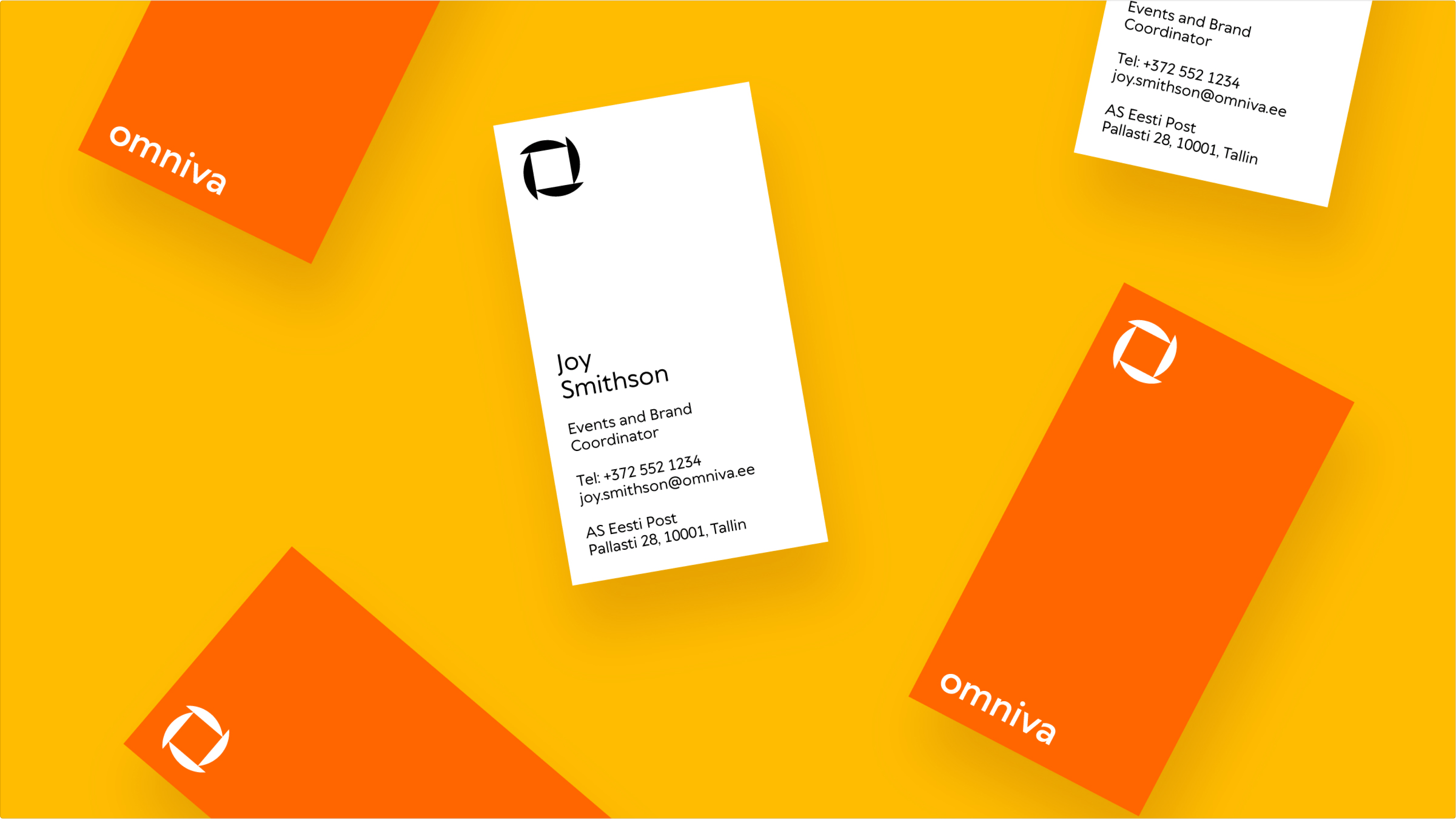 Omniva business cards