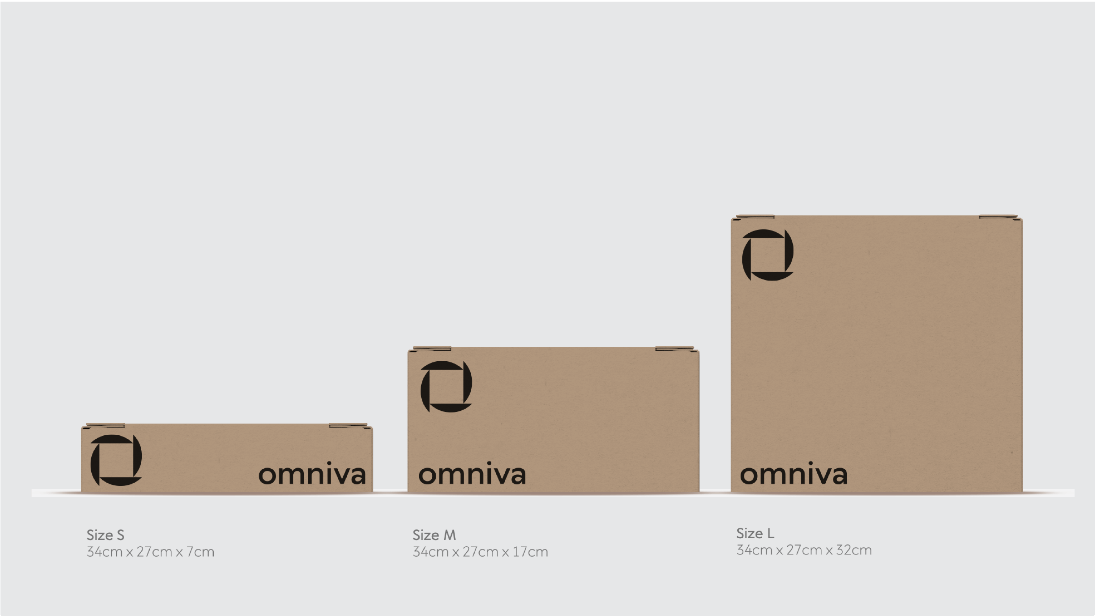 Omniva cardboard boxes